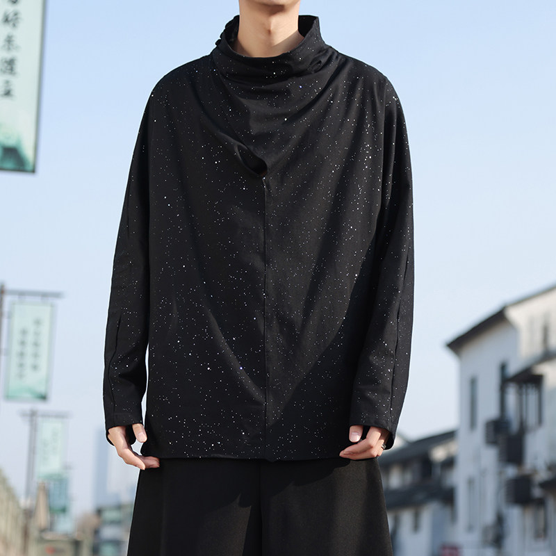 暗黑C不规则堆堆领满天星闪亮亮片感t桖上衣T17-P68控88图片