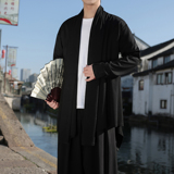 暗黑系高级感风衣大码中长款风衣垂感披风斗篷开衫FY10-P95控118，男装风衣，电商A005