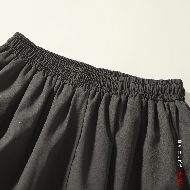 新中式L风原创设计暗黑小众设计宽松裙裤阔腿裤K212-P78控98,男装休闲裤,电商A005