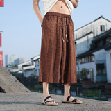 新中式E风群山树叶印花冰丝透气直筒七分裤男DK178-P58控78,男装牛仔裤,电商A005, 新中式E风群山树叶印花冰丝透气直筒七分裤男DK178-P58控78,男装牛仔裤,电商A005,