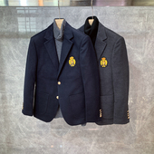 韩版 英伦风冬季 潮流痞帅西服上衣 小西装 外套男士 新款 毛呢加厚修身
