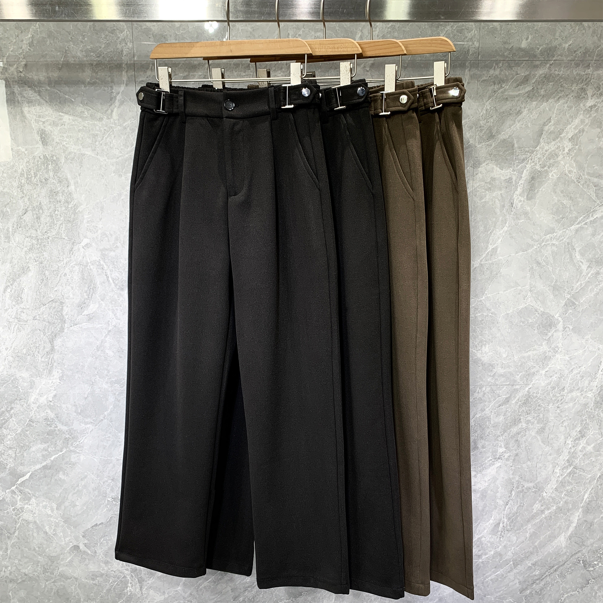 加厚长裤工装西裤宽松直筒裤百搭