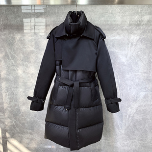 潮ins痞帅中长款 2025冬季 韩版 高级感轻薄羽绒服男士 鸭绒外套 新款