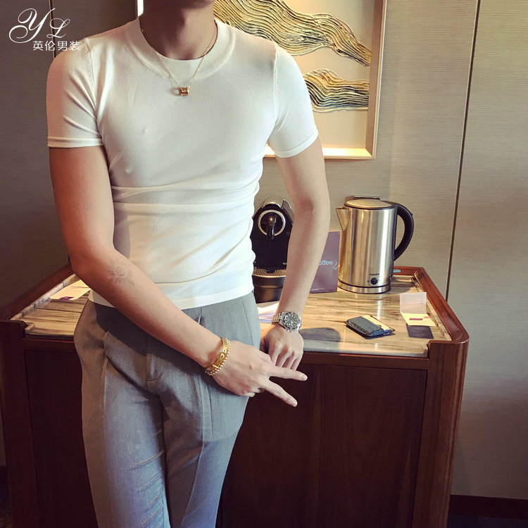 东大门短袖t恤韩国针织英伦日系