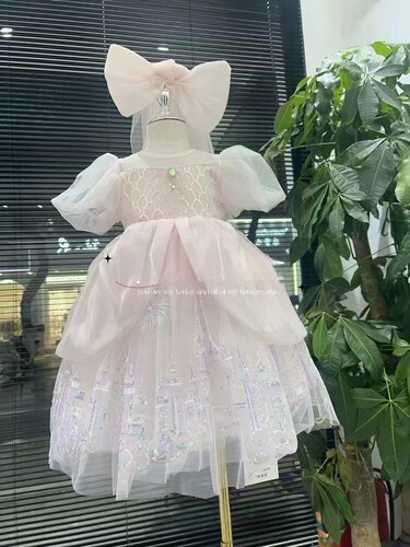 断码清货特价女童公主礼服女孩连衣裙女宝宝周岁礼服裙城堡公主裙