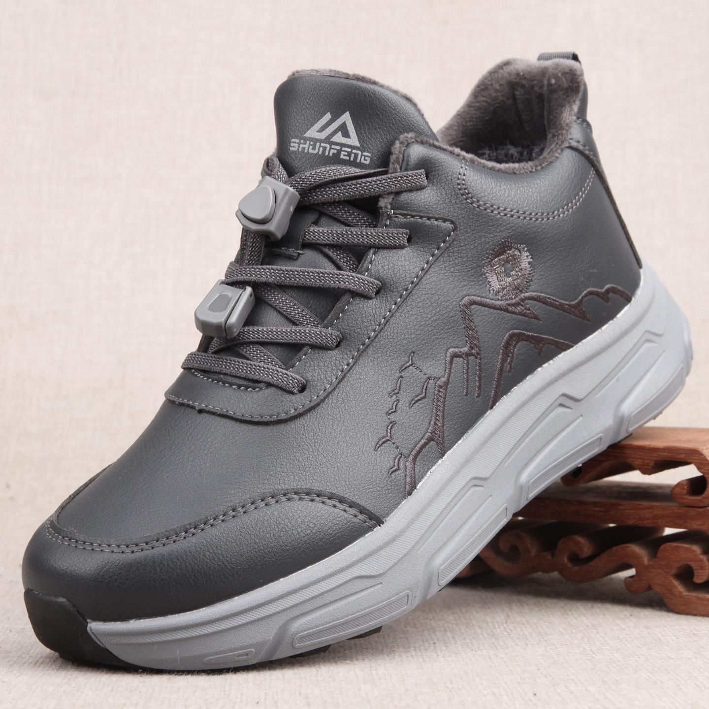 老北京男棉鞋中老年休闲鞋