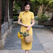 蝶恋一举夺魁 改良崔万志旗袍连衣裙 旗开得胜中考高考妈妈装