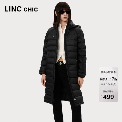 LINC机能防护感轻暖长款羽绒服