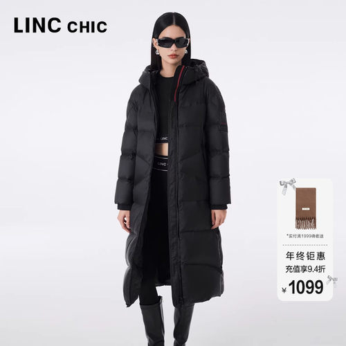 都市机能超长加厚防风保暖羽绒服