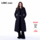 鹅绒服超长款 LINC金羽杰2025年冬季 新款 收腰连帽羽绒服女8187G