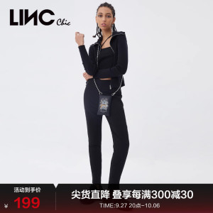 LINCCHIC金羽杰羽绒裤女高腰显瘦长款高弹保暖羽绒裤女Y21607247