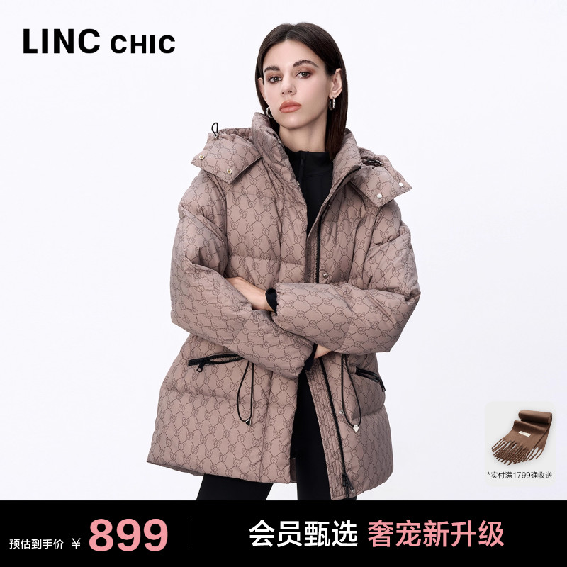 连帽机能防护感短款羽绒服