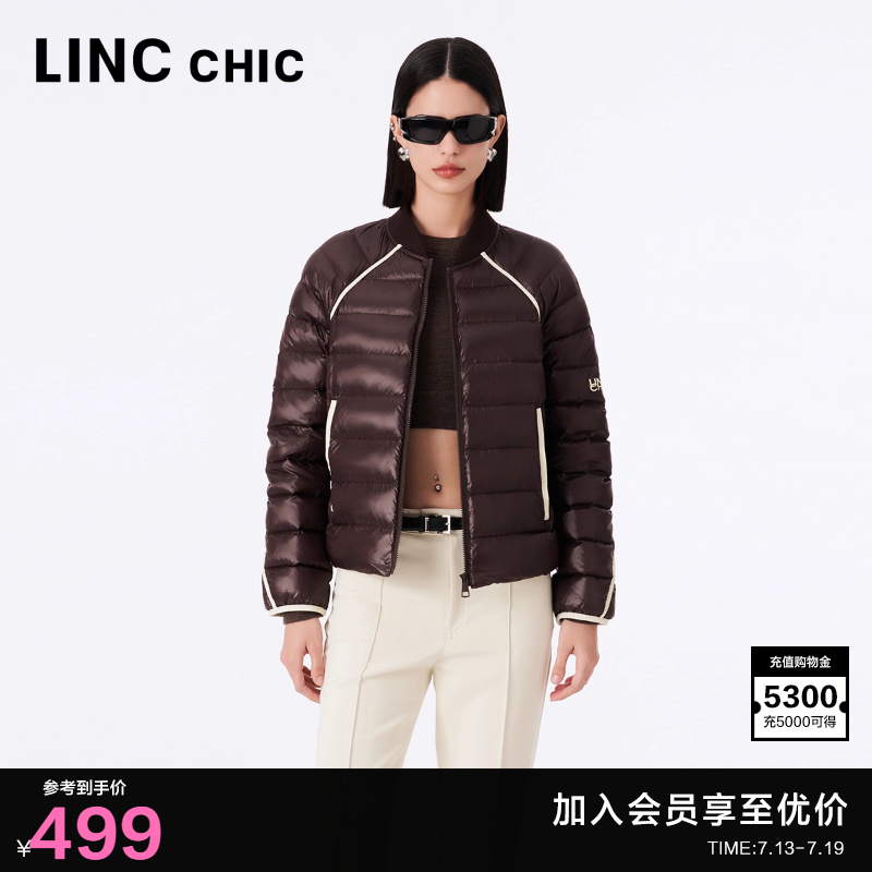 LINCCHIC金羽杰短款轻薄羽绒服女款机能超轻便携羽绒外套1225N
