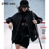 LINC金羽杰中长款 棒球领轻薄羽绒服女外套2009 新款 羽绒服女款 春季