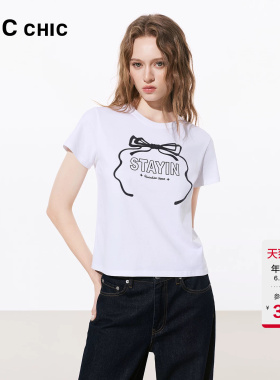 LINCCHIC金羽杰2026年春季新品浪漫蝴蝶结短袖T恤S261TS232YY