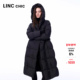 连帽围裹感加厚长款 LINCCHIC金羽杰2025年冬季 新款 羽绒服女8239Y