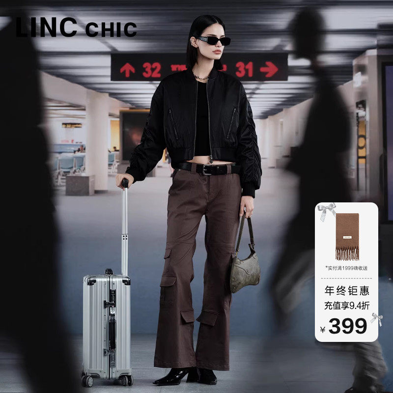 LINCCHIC金羽杰酷趣刺绣时髦外套