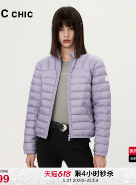 LINCCHIC金羽杰羽绒服女新款短款轻薄羽绒服女外套排骨衫反季1155