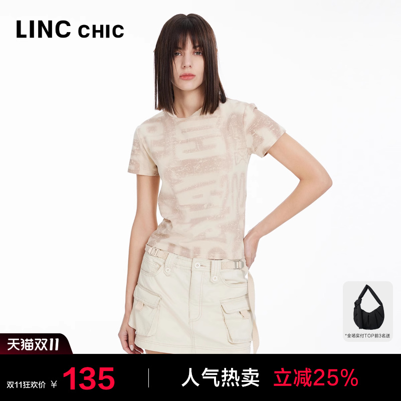 摩登甜辣劲酷感T恤半袖