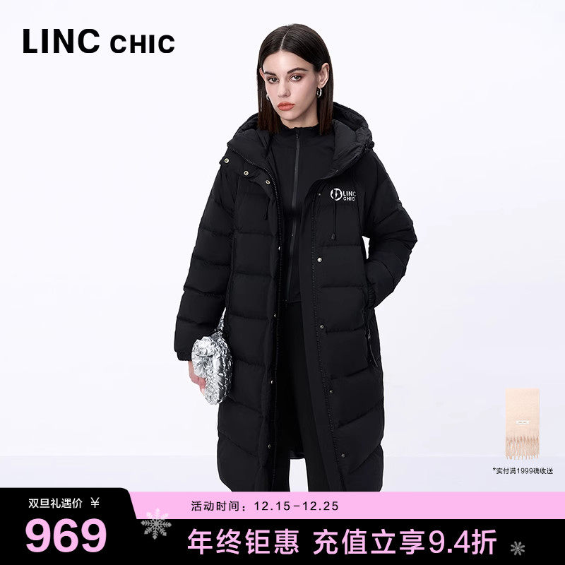 都市简约通勤中长款羽绒服