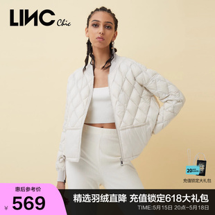 轻薄羽绒服女冬季 LINCCHIC金羽杰羽绒服女短款 外套Y21801142Y