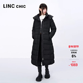 冬季 新款 经典 LINCCHIC金羽杰羽绒服女款 收腰长款 羽绒服女冬8341
