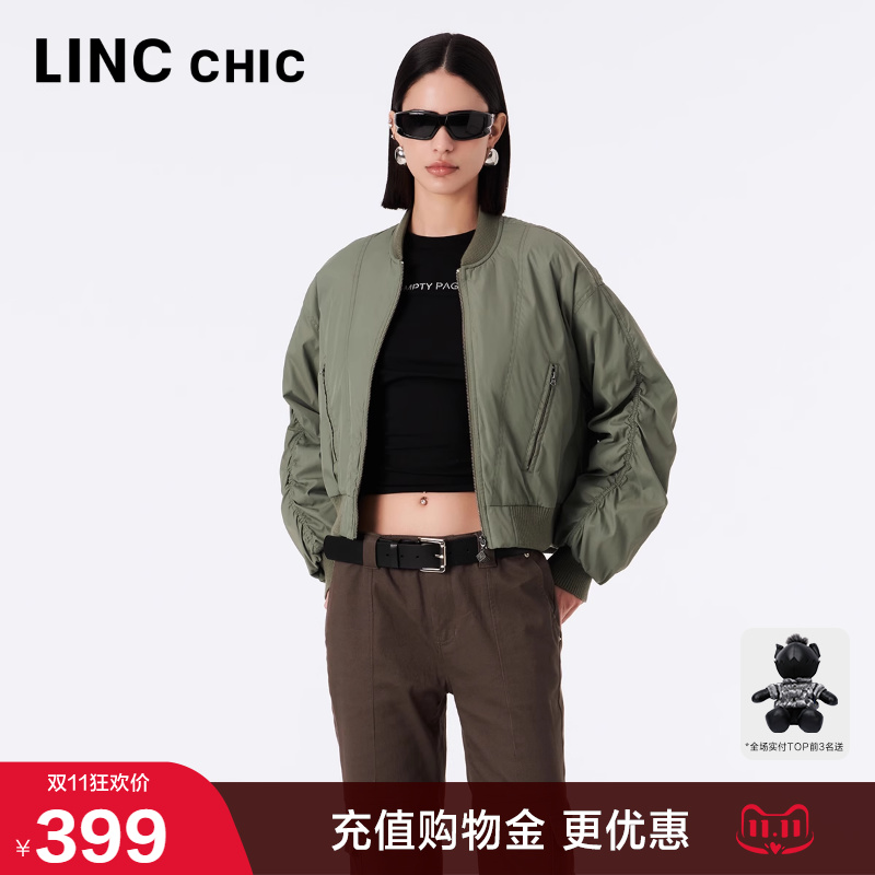 LINC刺绣时髦羽绒外套