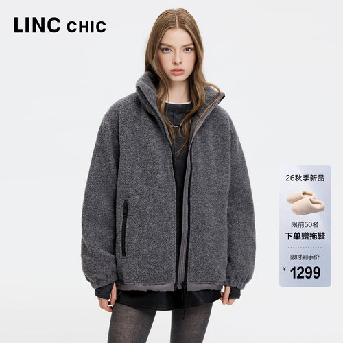 厚实泰迪绒立领羽绒外套