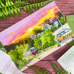 新款云造景宙海灼迹NEW手帐和纸胶带PET白云火烧云晚霞天空背景蓝