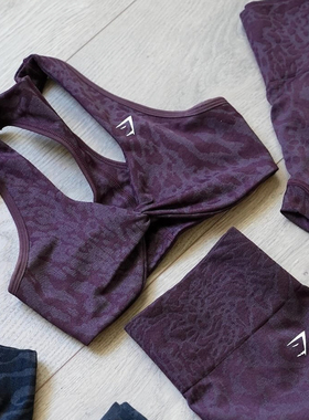 GYMSHARK健身运动adapt内衣背心文胸新品女高腰收腹蜜桃三分短裤