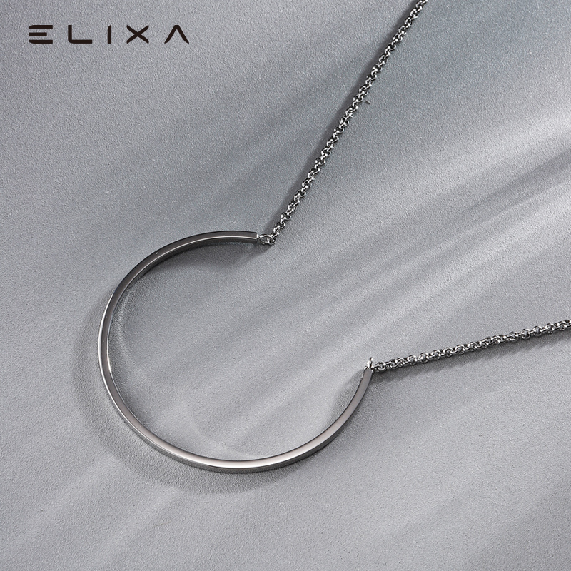 Elixa艾莉詩簡約小眾品牌設(shè)計吊墜項鏈女ins生日禮物情人節(jié)鎖骨鏈