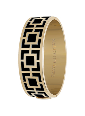 Halcyon Days珐琅手镯个性撞色设计轻奢高级感手环送礼女友礼物