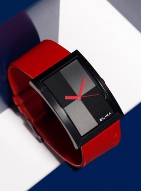 Elixa艾莉诗瑞士小众品牌大表盘女表名牌防水方表长方形手表女