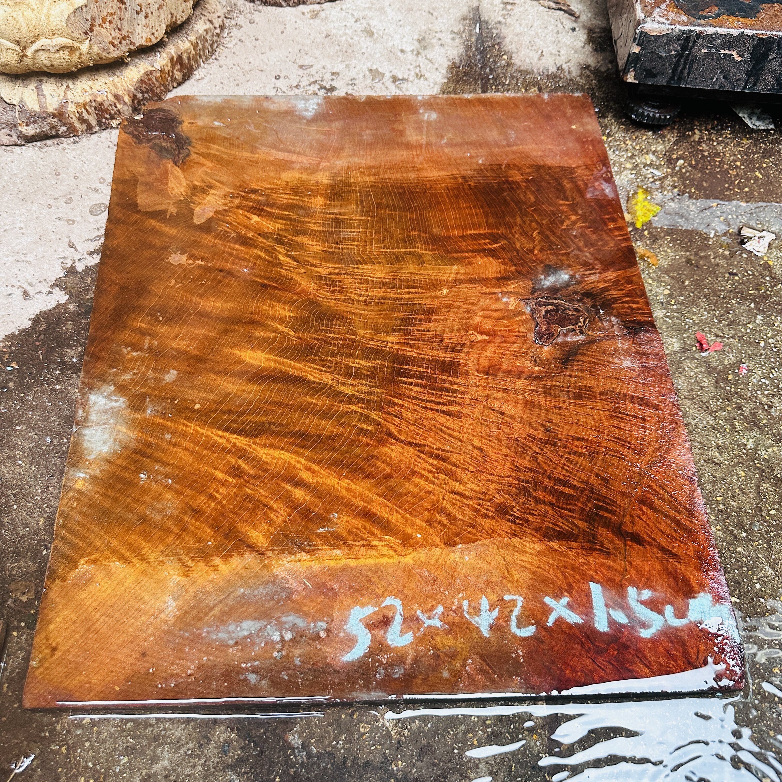 金丝楠木黄金楠红木原料精品满水波纹大板料,家具椅子面琴面料