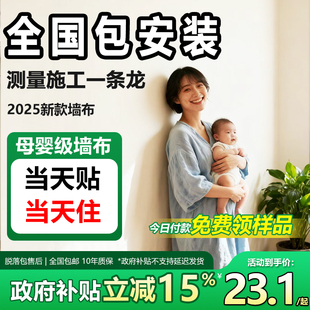 加厚墙布无缝全屋卧室客厅电视背景墙壁布2025新款简约高级感安装