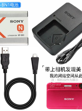 适用 索尼DSC-TX55 TX20 TX100 T110 W570相机电池+充电器+数据线