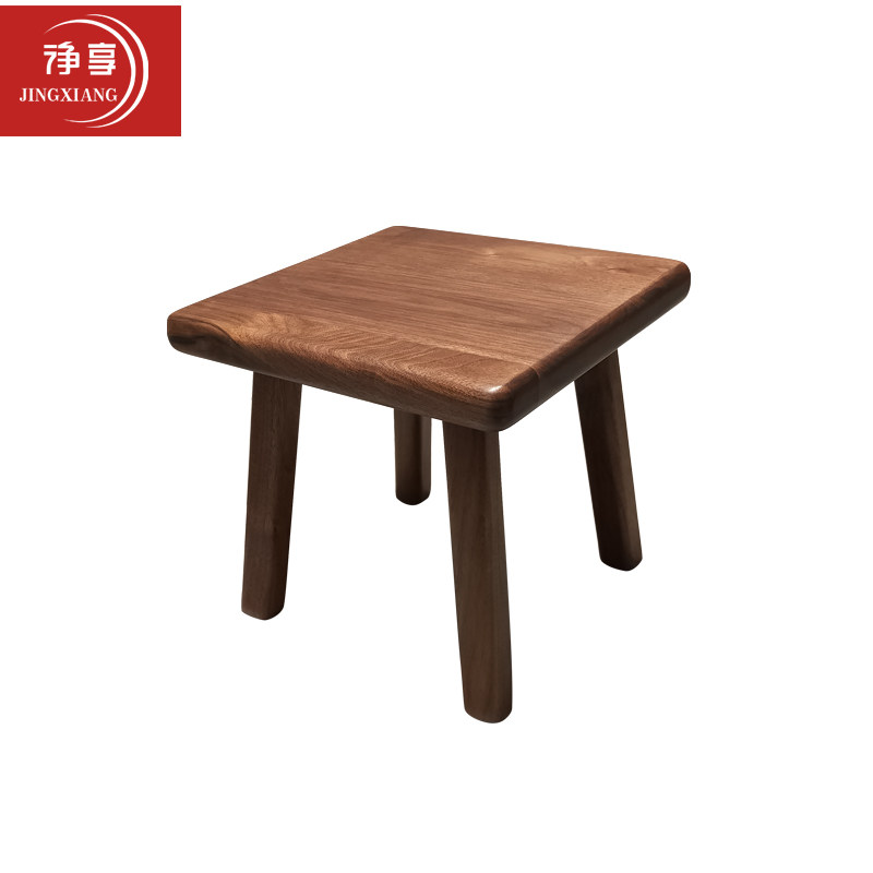 净享黑胡桃实木小板凳北欧家用方凳简约现代原木小凳子矮凳换鞋凳|ruв категории жилой мебели, места категории, стул, низкий табурет - от Buy2taobao.com для оказания профессиональной услуги покупки агента Taobao