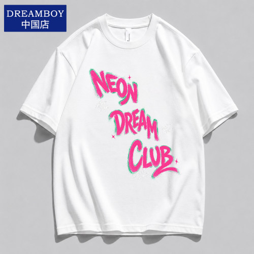 DREAMBOY纯棉宽松短袖T恤男士