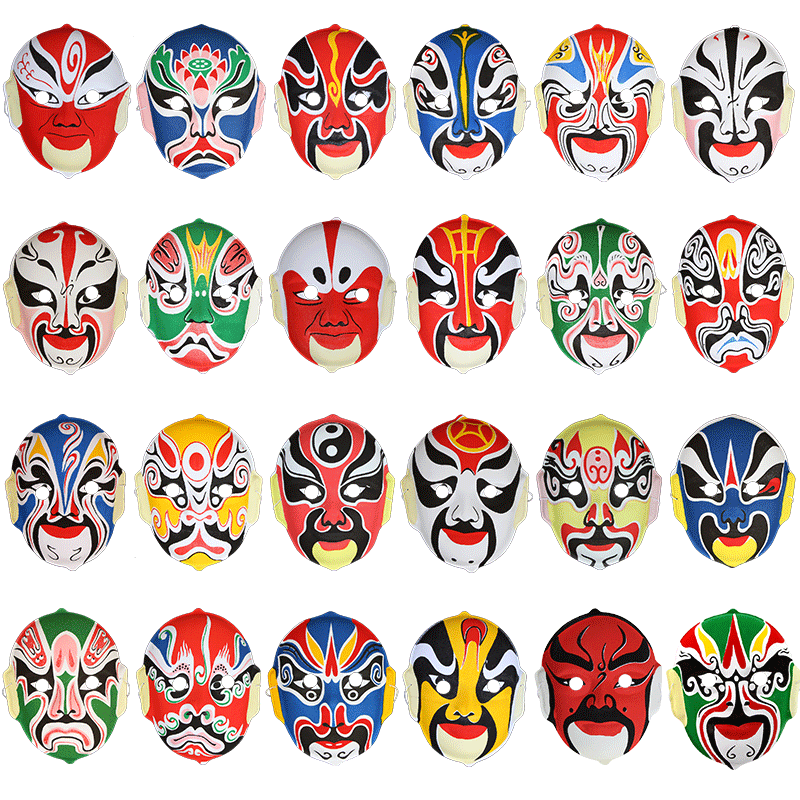 京剧脸谱面具国粹川剧变脸道具