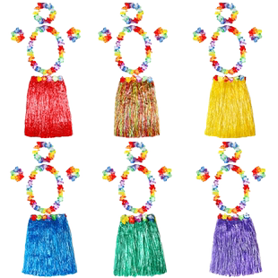 夏威夷草裙套装儿童成人游戏派对接亲整人用品舞蹈表演道具服装