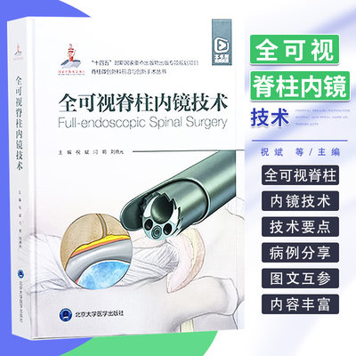 附视频 全可视脊柱内镜技术 祝斌 主编 北京大学医学出版社 椎间盘 椎间孔与脊神经 脊柱周边的韧带 脊柱微创外科与创新手术丛书