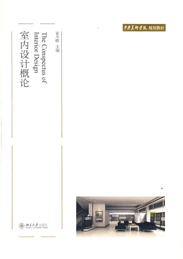 ZJ包邮正版 室内设计概论 崔冬晖  书店书籍图书 教材 研究生/本科/专科教材 工学 北大 9787301122426