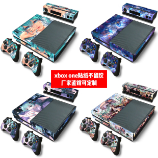 微软Xbox one 游戏机痛贴Xbox one贴纸Xboxone贴膜动漫初音可定制