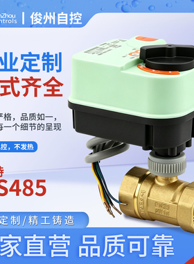 俊州BV23电动球阀ACDC24/220V 0-10V/4-20mA模拟量控制 RS485阀门