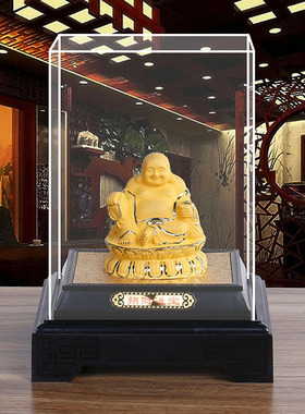 绒沙金大号弥勒佛开业佛堂寺庙礼品家居办公室工艺品摆件