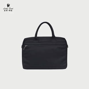 男文件袋手提包通勤包男士办公包大容量防水电脑公文包商务休闲