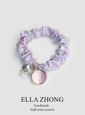 人鱼姬小肠圈~梦幻超仙女发绳头绳甜美可爱日系发饰头饰紫色清新