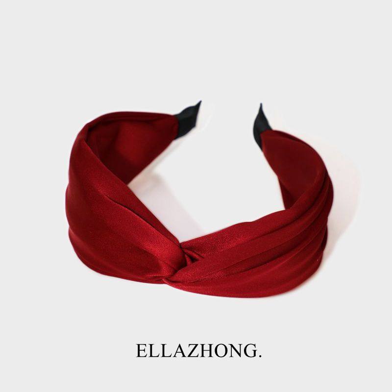 Ellazhong发箍缎面甜美显白发饰图片