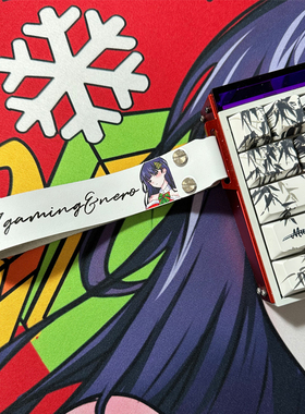 77gaming&nero客制化美加狮飘带wooting键盘挂件粘扣通用键盘飘带