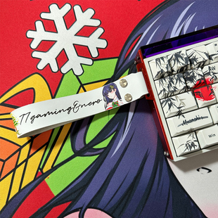 77gaming&nero客制化美加狮飘带wooting键盘挂件粘扣通用键盘飘带